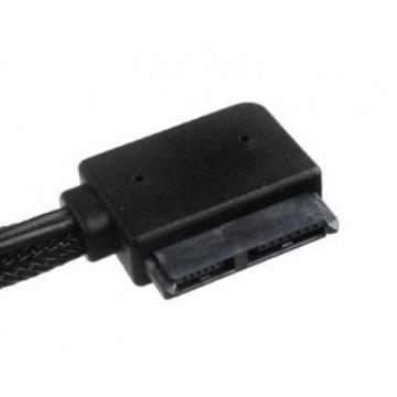 Silverstone Tek Sleeved Slim-SATA to SATA Adapter Cable (CP10). Shipping is Free