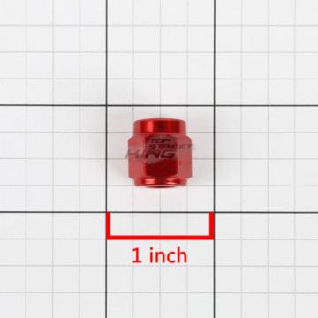 RED 3-AN 3/16&#034; TUBE SLEEVE NUT FITTING ADAPTER FOR ALUMINUM/STEEL TUBING LINE