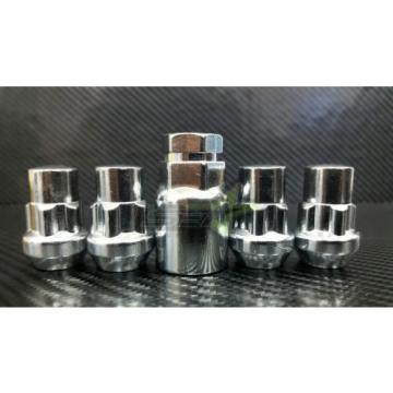 LOCKING LUG NUTS WHEEL LOCKS | CHROME BULGE ACORN 12X1.5 | FITS MOST HONDA ACURA