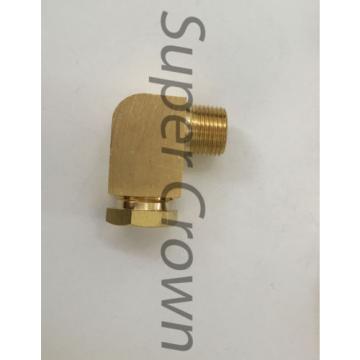 Elbow Pipe Brass Adapter Coupler Connector W/Ferrule Sleeve(M18*1.5 x PT3/8) Ф12