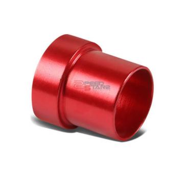 RED 4-AN AN4 TUBE SLEEVE FLARE FITTING ADAPTER FOR ALUMINUM/STEEL HARD LINE