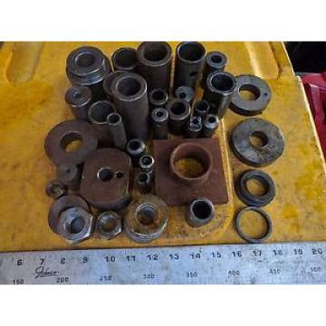 Assorted engineering milling metal workshop sleeves and adaptor