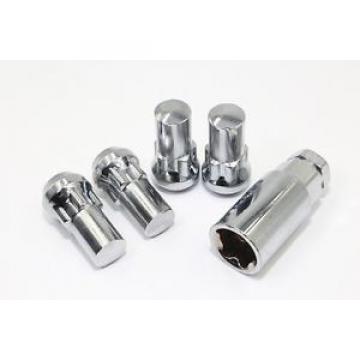 4 Chrome Lug Nut Wheel Locks 14x1.5 1.75&#034; SUV Sierra Escalade Traverse Acadia