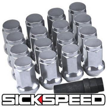 16 CHROME PLATE LOCKING HEPTAGON SECURITY LUG NUTS LUGS WHEELS/RIMS 12X1.5 L16