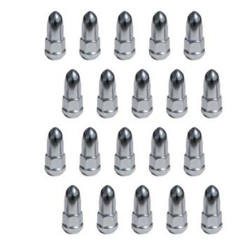 20x Chrome Dodge Lug Nuts | 1/2&#034; Bullet Style | Fits Ramcharger RAM 1500 Van