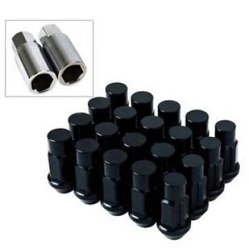 M12X1.5mm Aluminum Wheel Lug Nuts 20pcs w/ Lock Fit Lancer EVO 8 Eclipes 3000GT