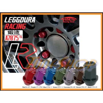 KICS LEGGDURA 35MM WHEELS LOCKS LUG NUTS 12X1.25 1.25 ACORN RIM FORGED BLACK S