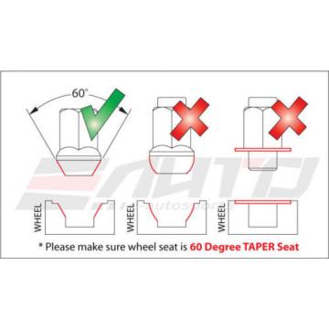 MUTEKI SR35 12x1.25 Rim Wheel Tuner Lug Lock Nut M12 P1.25 C/E Black w/ key b