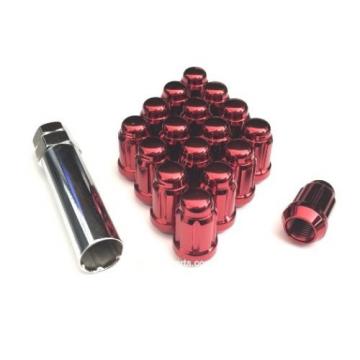 (16) 12x1.5 RED SPLINE TUNER LUG NUTS WHEEL LOCKS MOST HONDA ACURA MAZDA LEXUS