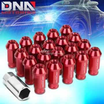 20 PCS T-6061 ALUMINUM RED M12x1.5 OPEN END WHEEL/RIM LUG NUTS KEY KIT