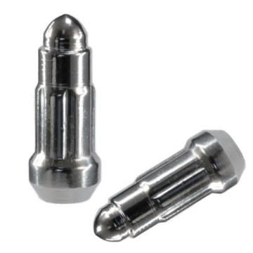 20 Locking Chrome Bullet Style Lug Nuts 7/16&#034;  Fits Pontiac Classic Cars w/key