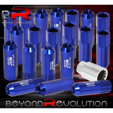 FOR INFINITI M12x1.25MM LOCKING LUG NUTS 20PC VIP EXTENDED ALUMINUM ANODIZE BLUE