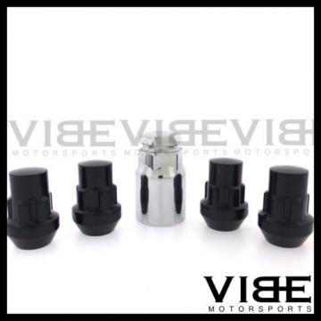 (4) 12X1.25 BLACK ACORN LUG NUT LOCKS SET OF 4 *FREE SHIPPING*