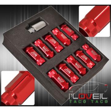 FOR HONDA M12X1.5MM LOCKING LUG NUTS DRIFTING HEAVY DUTY ALUMINUM 20PC SET RED