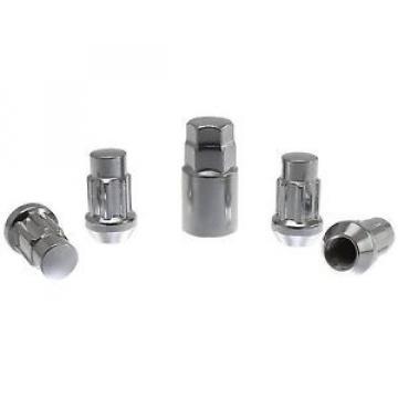 4x Ford Chrome Locking Lug Nuts 1.58&#034; Tall 1/2&#034; Studs Mustang Ranger Shelby Boss