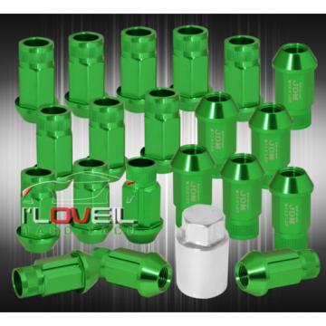 FOR NISSAN 12x1.25 LOCKING LUG NUTS WHEELS ALUMINUM 20 PIECES SET GREEN