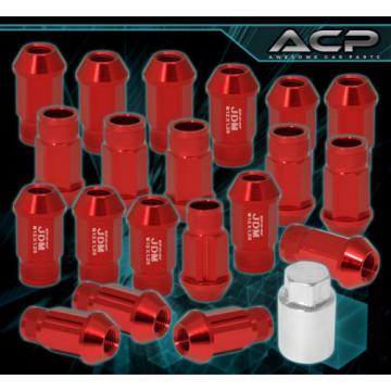 FOR SUZUKI M12x1.25 LOCKING LUG NUTS SPORT RACING HEAVY DUTY ALUMINUM SET RED