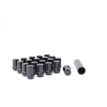 20 DUPLEX 7 SPLINE WHEEL LOCK LUG NUTS KEY 14X1.5 M14 1.5 ACORN CLOSE END BLACK