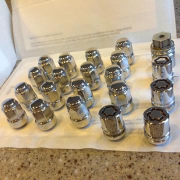 OEM Honda Acura Chrome Lug Nut Set (x20) Great Condition NEW Set 12 X1.5MM LOCKs