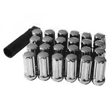 24 EXTENDED XL DUPLEX SPLINE WHEEL LOCK LUG NUTS 14X1.5 M14 1.5 ACORN CLOSE END