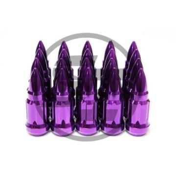 Z RACING BULLET PURPLE STEEL LUG NUTS 12X1.5MM EXTENDED KEY TUNER CLOSED