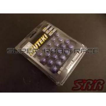 MUTEKI PURPLE CLOSED END SPLINE TUNER LOCK LUG NUTS 20PCS 12X1.5 ACORN WHEEL