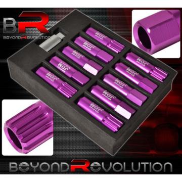 FOR HONDA 12x1.5MM LOCKING LUG NUTS 20 PIECES FORGED ALUMINUM WHEELS RIMS PURPLE