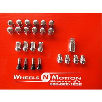 1/2 INCH LUG NUTS AND LOCK KIT CHROME 20pc kit