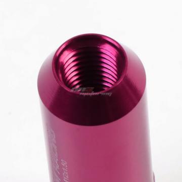 20 PCS T-6061 ALUMINUM PINK M12X1.5 EXTENDED WHEEL/RIM LUG NUTS KEY KIT