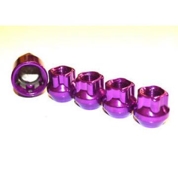 NNR OPEN ENDED SPLINE LUG NUT WHEEL LOCK SET PURPLE 12X1.25