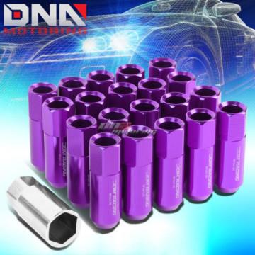 20 PCS T-6061 ALUMINUM PURPLE M12X1.5 EXTENDED WHEEL/RIM LUG NUTS KEY KIT