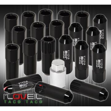 FOR GEO 12x1.5MM LOCKING LUG NUTS EURO DTM WHEELS RIMS THREAD 20PCS UNIT BLACK