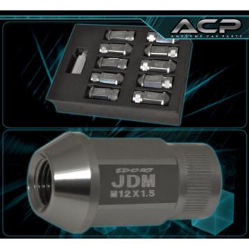 Universal 12Mmx1.5Mm Locking Lug Nuts Rims Forged Aluminum 20Pcs Unit Gunmetal