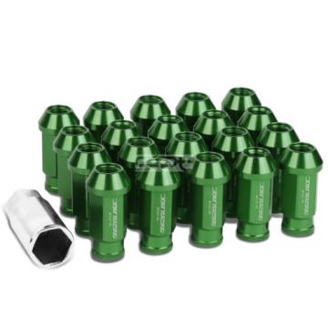 20X M12 X 1.5 LOCKING LUG RACING RIM/WHEEL ACORN TUNER LOCK NUTS+KEY GREEN