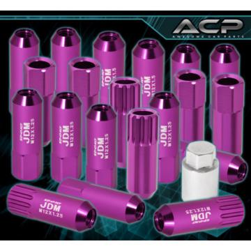 UNIVERSAL M12x1.25 LOCKING LUG NUTS 20 PIECES AUTOX TUNER WHEEL PACKAGE PURPLE