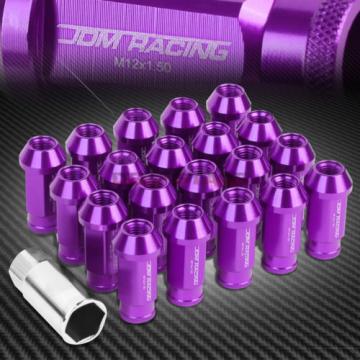 FOR CORVETTE MALIBU IMPALA 20 PCS M12 X 1.5 50MM LUG NUT+ADAPTER KEY PURPLE