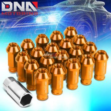 20 PCS ORANGE M12X1.5 OPEN END WHEEL LUG NUTS KEY FOR CORVETTE MALIBU IMPALA