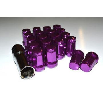 NNR CLOSED ENDED HEPTAGON LUG NUT LOCK SET PURPLE 12X1.25MM 20PC