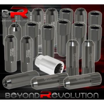 FOR SUZUKI M12x1.25 LOCKING LUG NUTS 20 PIECES FORGED ALUMINUM WHEELS RIMS GRAY