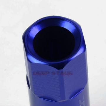 FOR CAMRY/CELICA/COROLLA 20 PCS M12 X 1.5 ALUMINUM 60MM LUG NUT+ADAPTER KEY BLUE