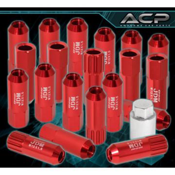 FOR OLDSMOBILE 12x1.5MM LOCK LUG NUTS DRIFTING HEAVY DUTY ALUMINUM 20PC SET RED