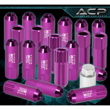 FOR SATURN M12x1.5 LOCKING LUG NUTS THREAD WHEELS RIMS ALUMINUM EXTENDED PURPLE