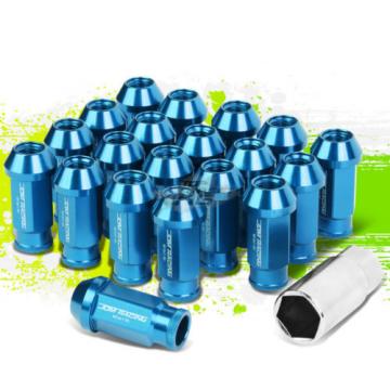 20PC M12 X 1.5 OPEN END ALUMINUM LUG NUT/WHEEL RIM LOCK+ADAPTER KEY LIGHT BLUE