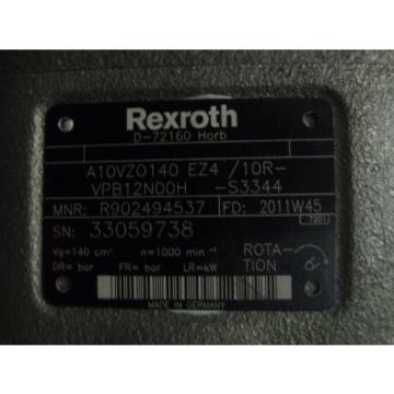 Rexroth &amp; Parker Hydraulic A10VZ0140 EZ4/10RVPB12N00HS3344 Pump