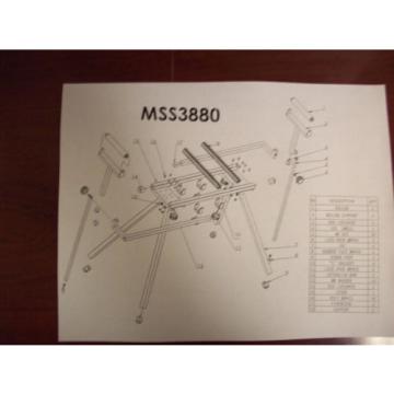 Universal Miter Saw Stand w/roller supports/u provide assembly bolts save $ chop