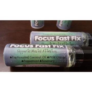 Aromatherapy FOCUS FAST FIX: Supports Mental Attention- Essential Oil Roller