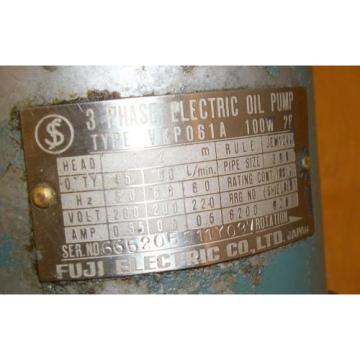 Fuji Electric 3 Phase Electric Oil VKP061A  Pump