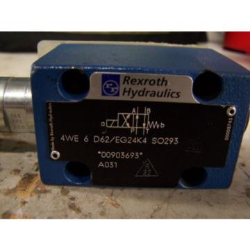 NEW REXROTH 4WE 6 D62/EG24K4 SO293 HYDRAULIC DIRECTIONAL VALVE  Pump