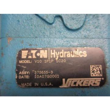 VICKERS V10 1P1P 1C20 1GPM SINGLE STAGE VANE HYDRAULIC D546842 Pump