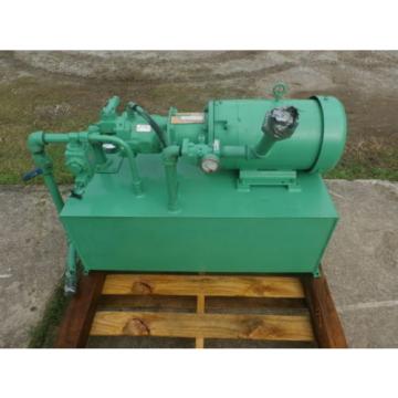 Vickers 35 Gallon Hydraulic Power Unit, W/ 10 Hp Baldor Motor Pump